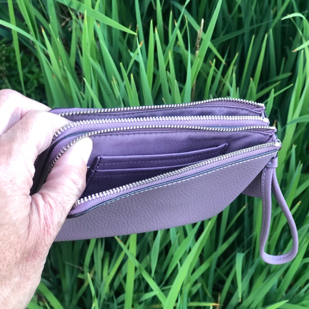 Coach double zip wristlet - Picture 6 of 8